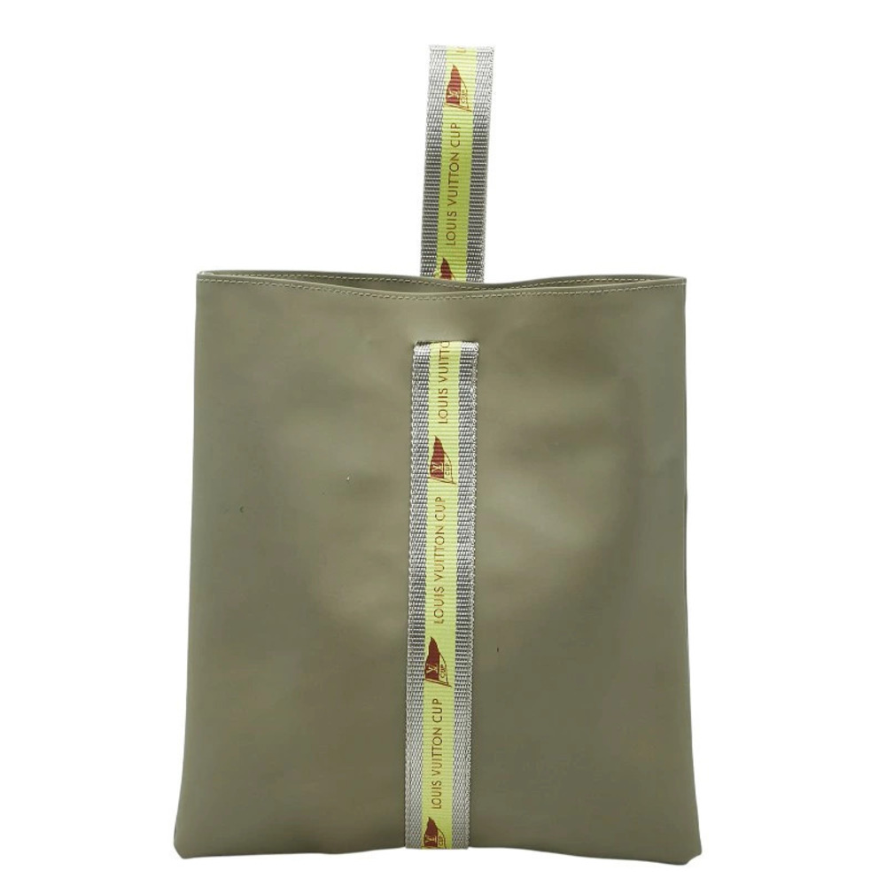 Louis Vuitton LV Cup Limited Edition Pouch Clutch Handbag Gray Yellow